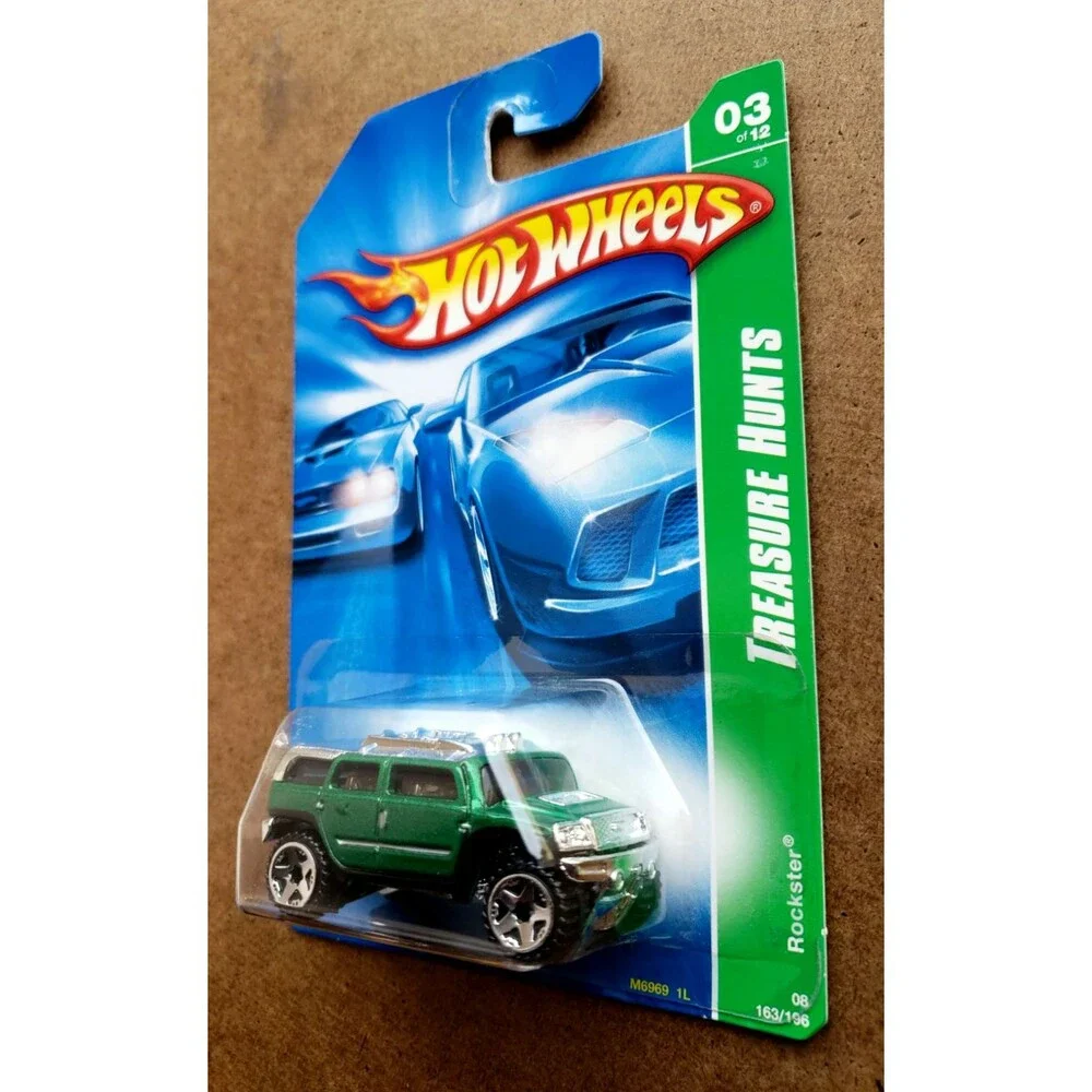 Hot Wheels ROCKSTER Metalflake Green 2008 TREASURE HUNTS Series #3/12 OR5SP #163